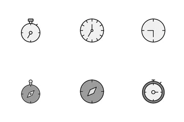 Hora y mapa Paquete de Iconos