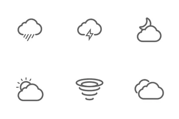 Clima y pronóstico Paquete de Iconos