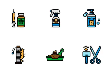 La tienda de animales Paquete de Iconos