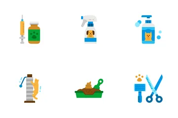 La tienda de animales Paquete de Iconos