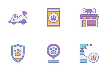 La tienda de animales Paquete de Iconos