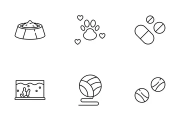 La tienda de animales Paquete de Iconos