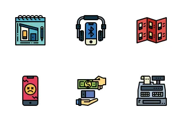 Tienda de teléfonos Paquete de Iconos