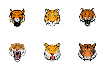 Tiger Face Icon Pack