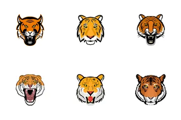 Tiger Face Icon Pack