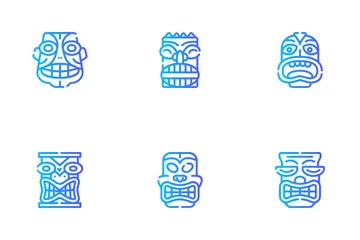 Tiki Heads Icon Pack