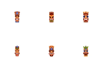 Tiki Mask Icon Pack