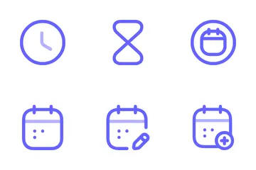 Time And Calendar Icon Pack