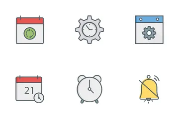 Time And Calendar Vol 1 Icon Pack