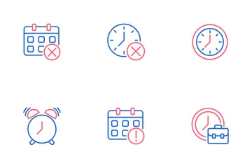 Time And Clock Icon Pack