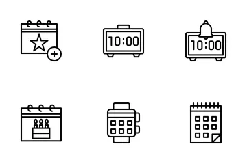 Time And Date Icon Pack