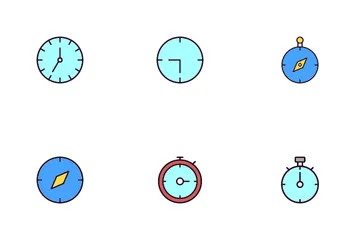 Time And Map Icon Pack
