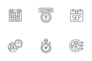 Time Calendar & Date Icon Pack