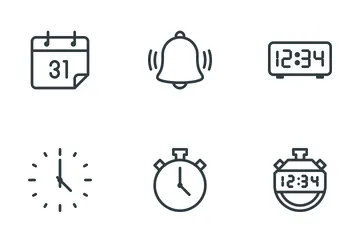 Time & Calendar Icon Pack