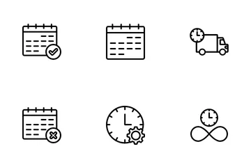 Time Clock Icon Pack