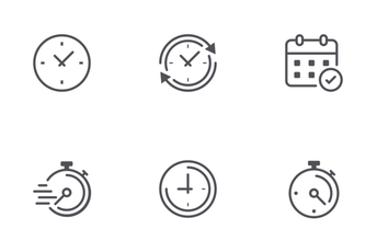 Time & Clock Icon Pack