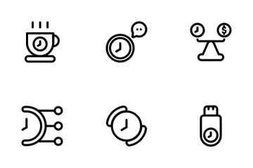 Time Efficiency Icon Pack