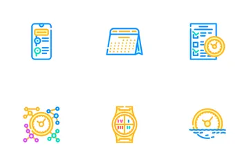 Time Management And Planning Icon Pack