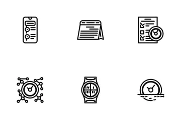 Time Management And Planning Icon Pack