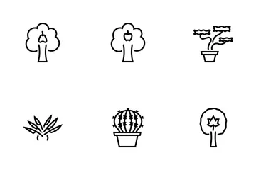 Tipo de árbol Paquete de Iconos