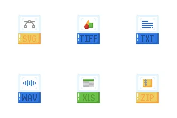 Tipo de archivo y formato Paquete de Iconos