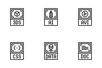 Tipo de archivo y formato Paquete de Iconos