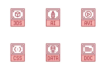 Tipo de archivo y formato Paquete de Iconos