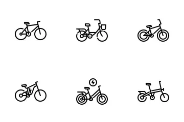 Tipo de bicicleta Paquete de Iconos