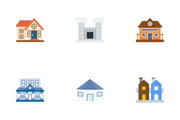 Tipo de casas Paquete de Iconos