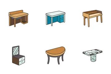 Tipo de mesa Pacote de Ícones