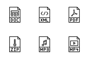 Tipos de archivo Paquete de Iconos