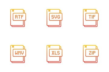 Tipos de archivo Paquete de Iconos