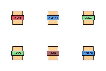 Tipos de archivo Paquete de Iconos