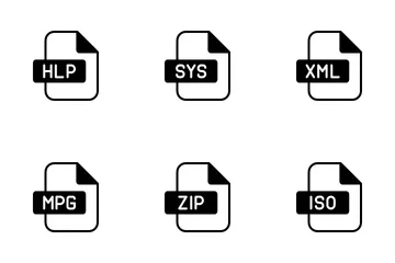 Tipos de archivo Paquete de Iconos