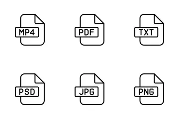 Tipos de archivo Paquete de Iconos