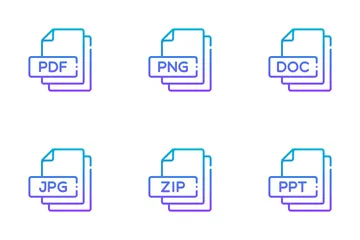 Tipos de archivo Paquete de Iconos