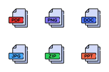 Tipos de archivo Paquete de Iconos