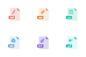 Tipos de archivo Paquete de Iconos