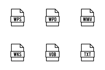 Tipos de archivo Paquete de Iconos