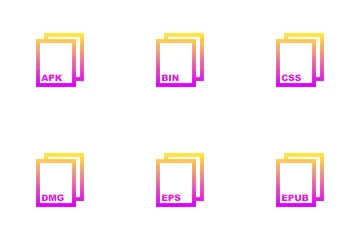 Tipos de arquivo Pacote de Ícones