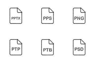 Tipos de arquivo Pacote de Ícones