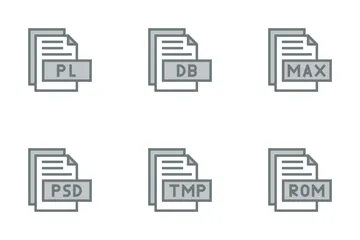 Tipos de arquivo Pacote de Ícones