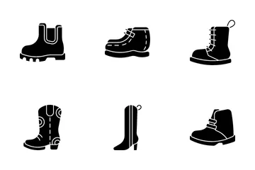 Tipos de botas Paquete de Iconos