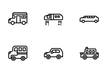 Tipos de carro Pacote de Ícones