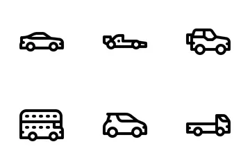 Tipos de carros Pacote de Ícones