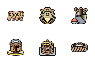 Tipos de donas Paquete de Iconos