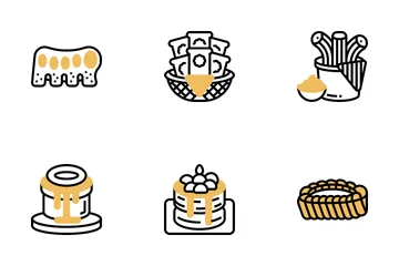 Tipos de donas Paquete de Iconos