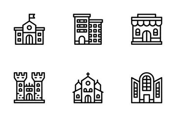 Tipos de construcción Paquete de Iconos