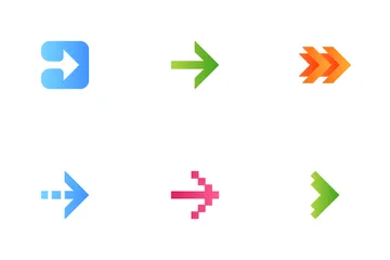 Tipos de flechas Paquete de Iconos
