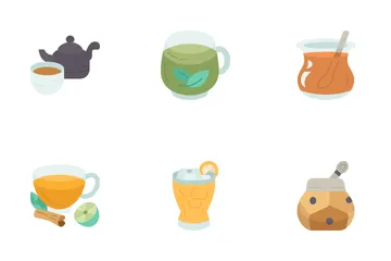 Tipos de té Paquete de Iconos